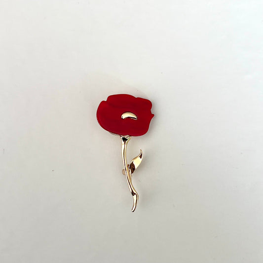 Altın Rengi Gül Broş 🌹