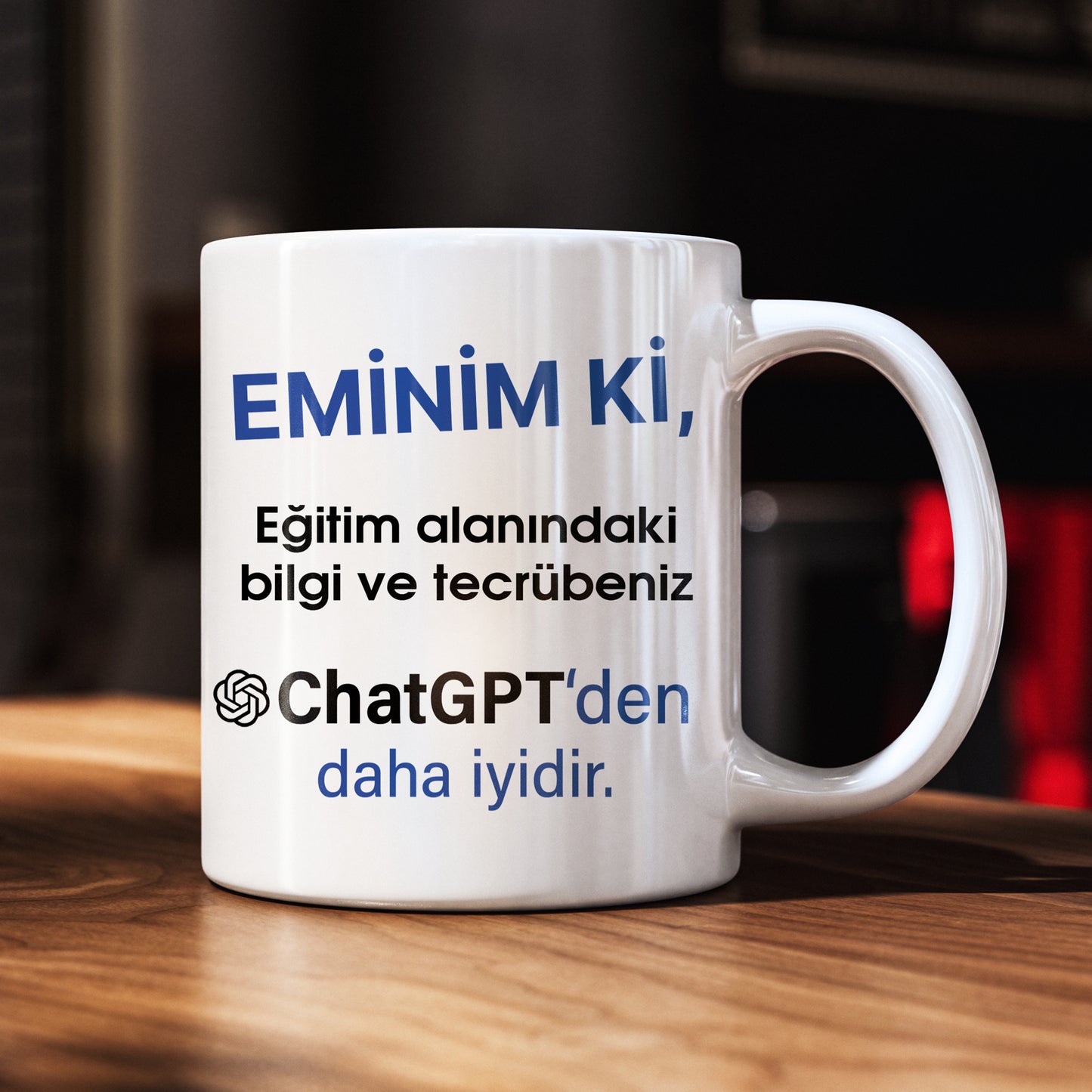 Öğretmenler İçin Mizahi Tasarım Kupa