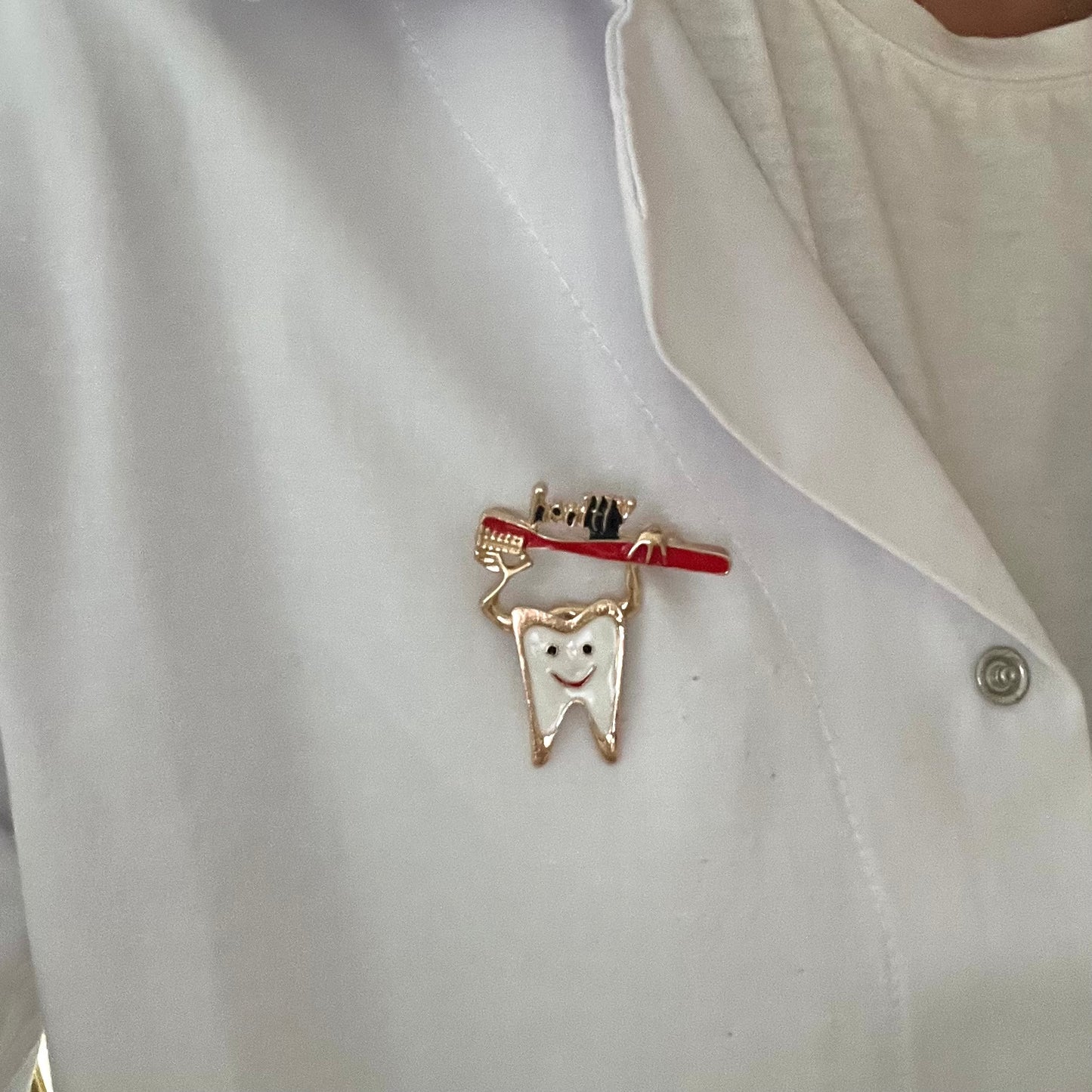 Fırçadan Sarkan Dişçi Broş