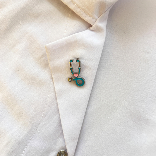 Mini Steteskop Pin Broş🩺