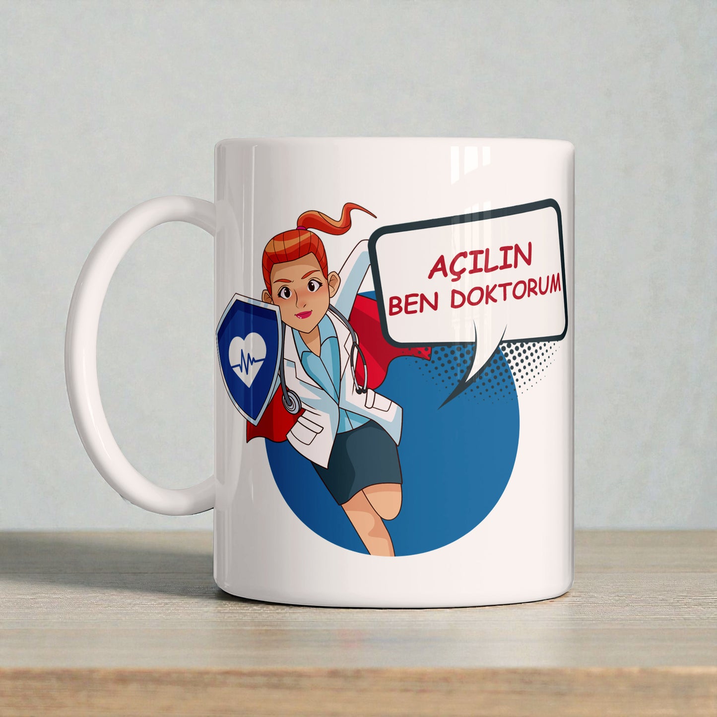 Açılın Ben Doktorum Tasarımlı Kupa