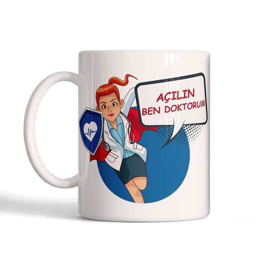 Açılın Ben Doktorum Tasarımlı Kupa