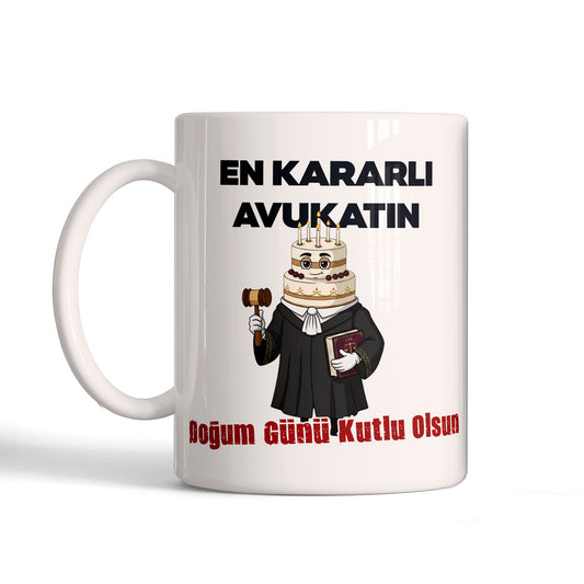 Doğum Günü Temalı Avukat Kupa