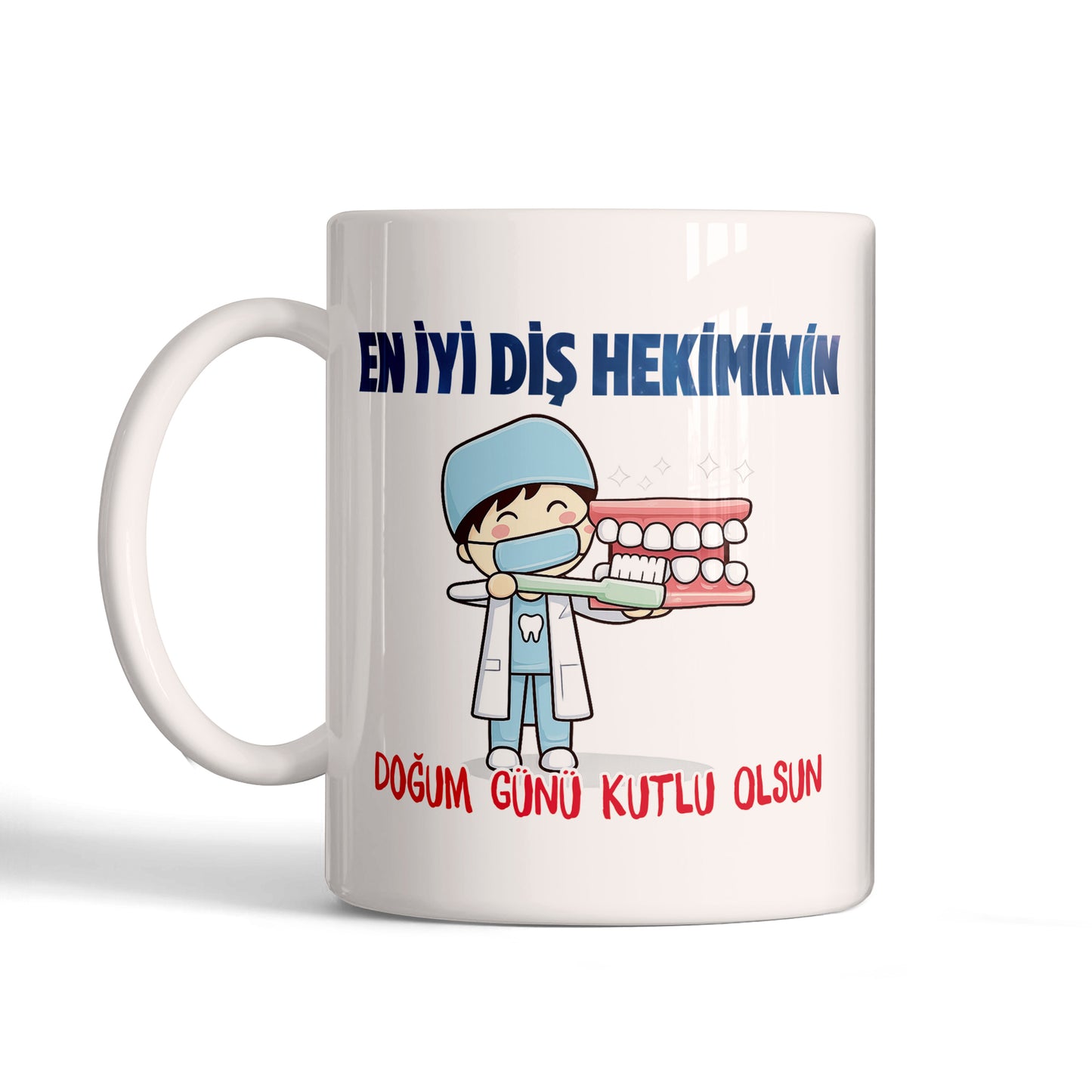 Doğum Günü Temalı Diş Hekimi Kupa