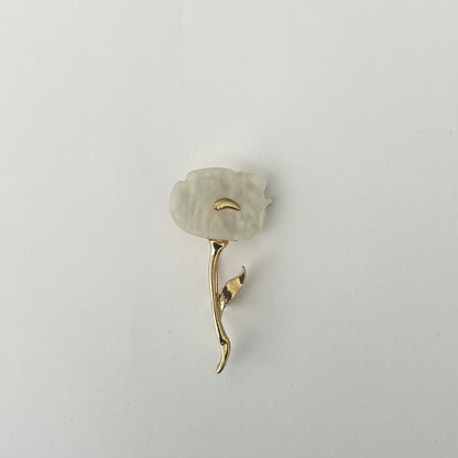 Altın Rengi Gül Broş 🌹