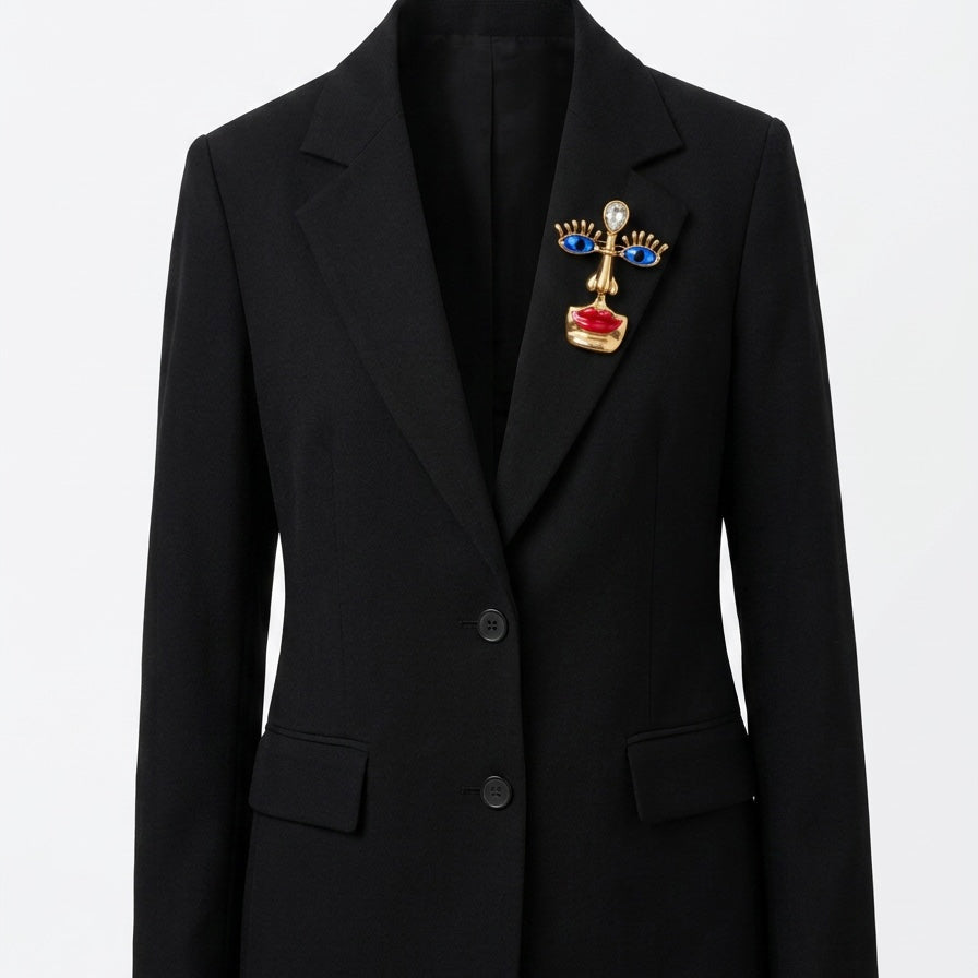 Madame Noir Tasarım Broş