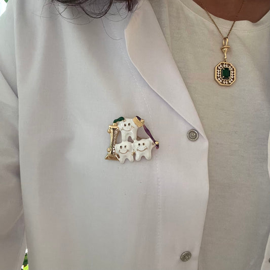 Diş Macunu Fırçalı Dişçi Broş🦷