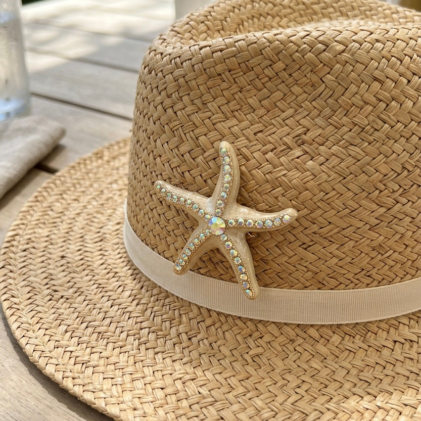 Taşlı Deniz Yıldızı Broş