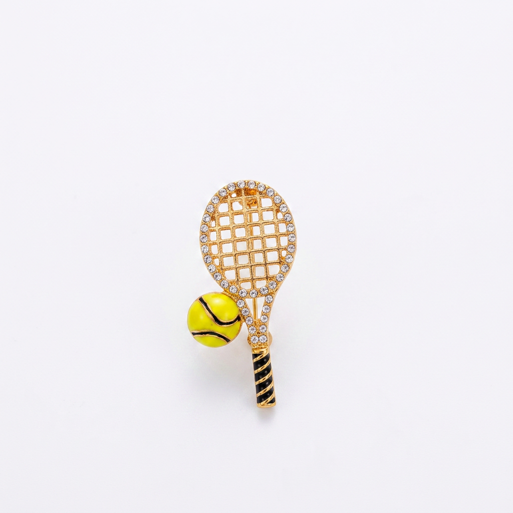 Tenis Raketi Broş 🏸