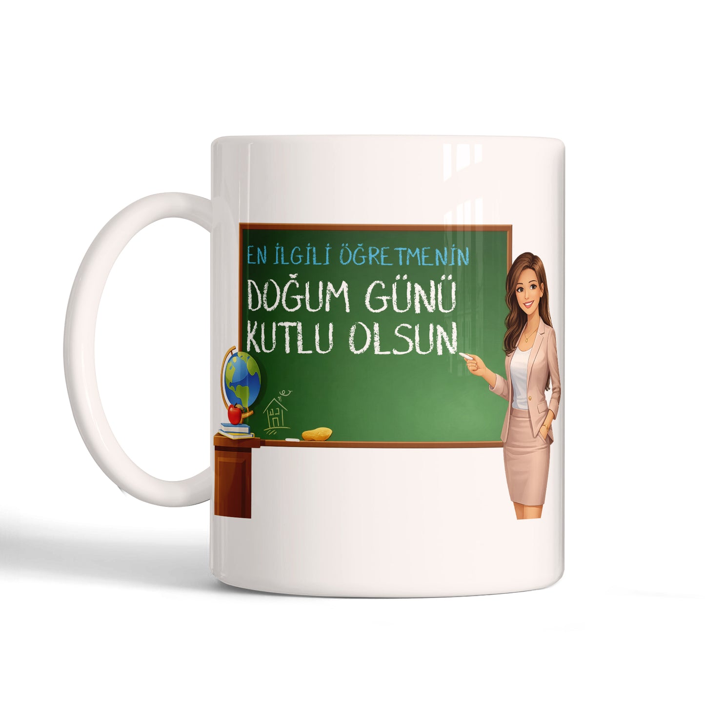 Doğum Günü Temalı Öğretmen Kupa