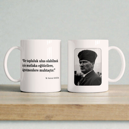 Öğretmenler İçin Atatürk Tasarımlı Kupa 3