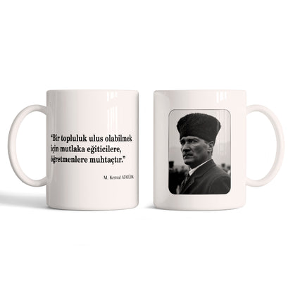 Öğretmenler İçin Atatürk Tasarımlı Kupa 3