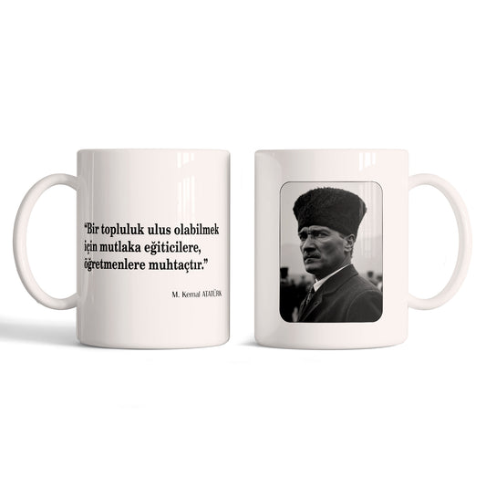 Öğretmenler İçin Atatürk Tasarımlı Kupa 3