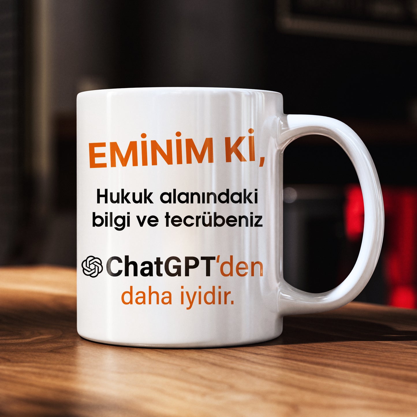 Avukatlar İçin Mizahi Tasarım Kupa