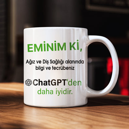 Diş Hekimleri İçin Mizahi Tasarım Kupa