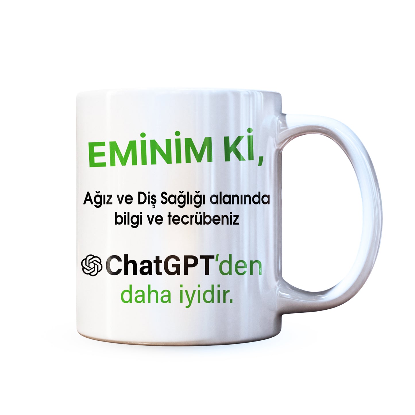 Diş Hekimleri İçin Mizahi Tasarım Kupa